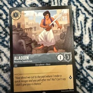 Aladdin Card - Black and White